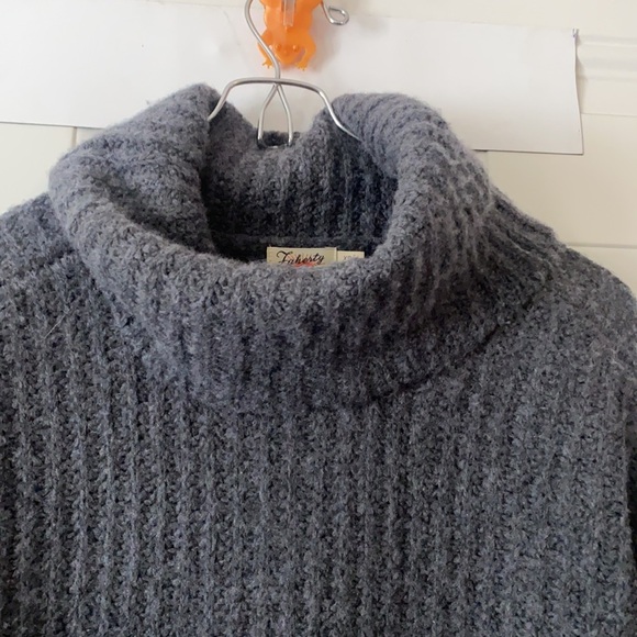 Faherty Flurry Turtleneck Wool Cashmere Blend Cowl Neck Sweater - Picture 3 of 10